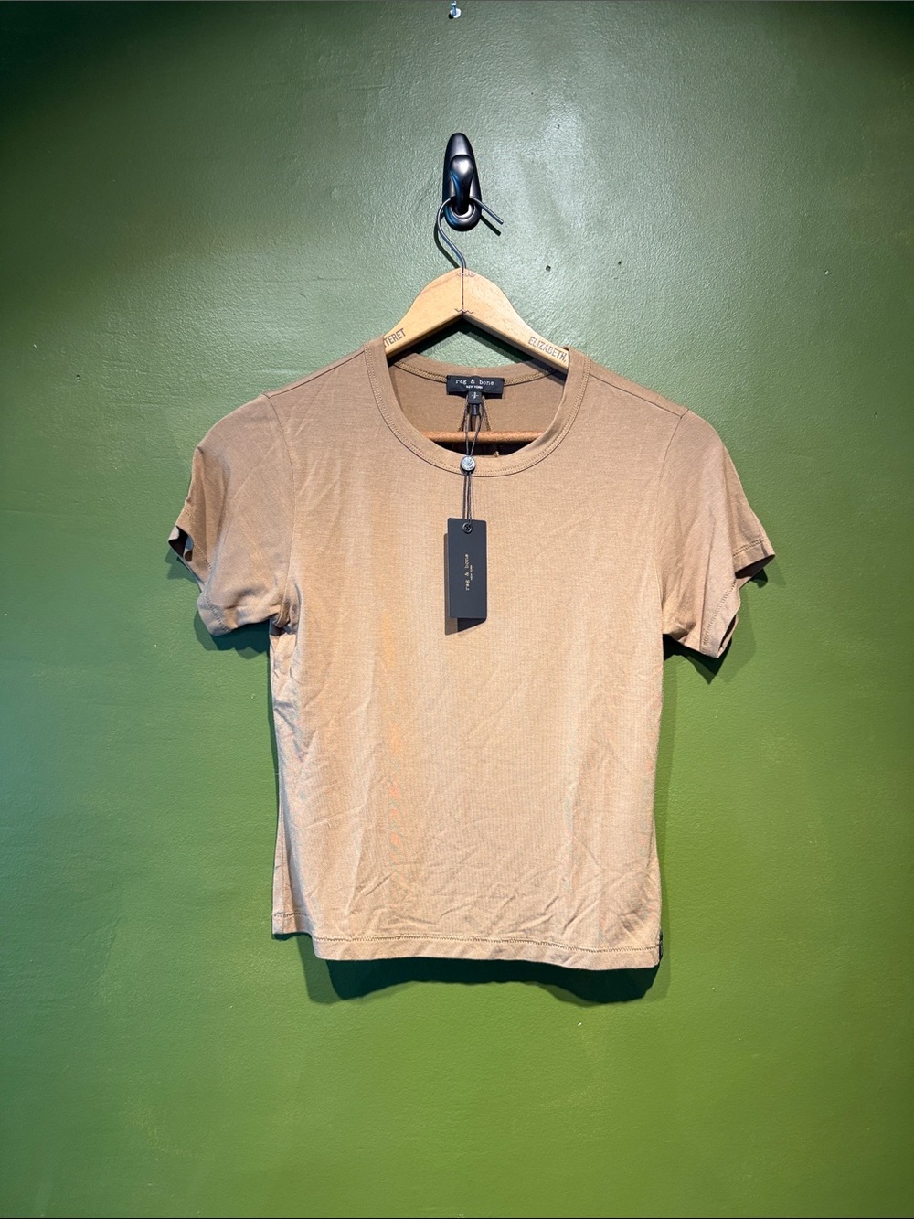 rag & bone Short Sleeve Tee in Light Brown